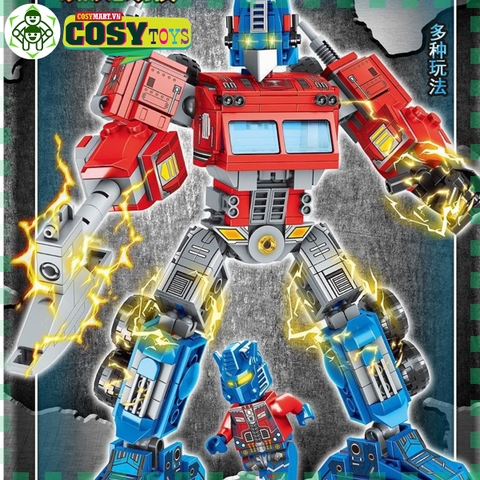 Đồ chơi lego xếp hình robot Transformer biến hình 2 trong 1 với hơn 512 chi tiết