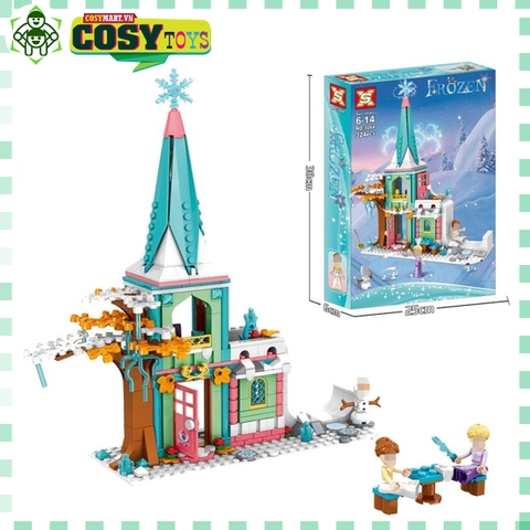Đồ chơi lego xếp hình Lâu đài công chúa tuyết Elsa với hơn 324 chi tiết