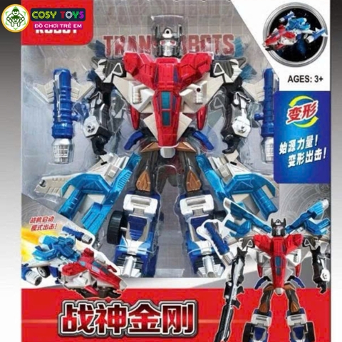Đồ chơi robot lắp ghép biến hình thành phi thuyền cao cấp cỡ lớn cho bé