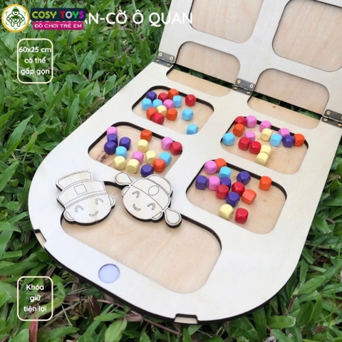 Bộ đồ chơi ô ăn quan 4 trong 1 hỗ trợ phát triển tư duy, khả năng ghi nhớ, toán học và nhận biết cho trẻ