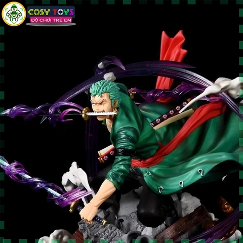 Mô Hình OnePiece Zoro wano hiệu ứng siêu đẹp - bản cao cấp - cao 31cm - nặng 3000gram - Figure OnePiece