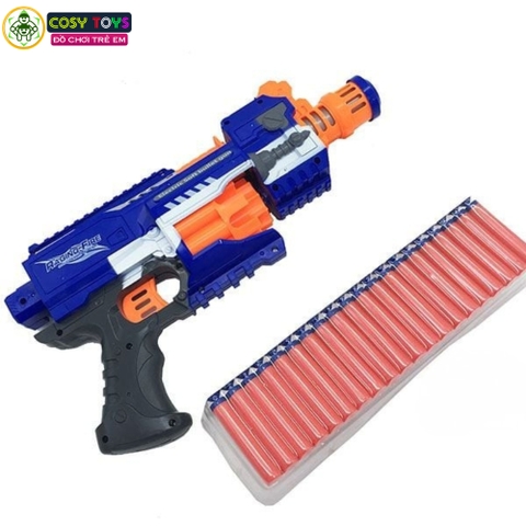 Đồ chơi sung bắn xốp dính liên thanh bằng pin cho bé