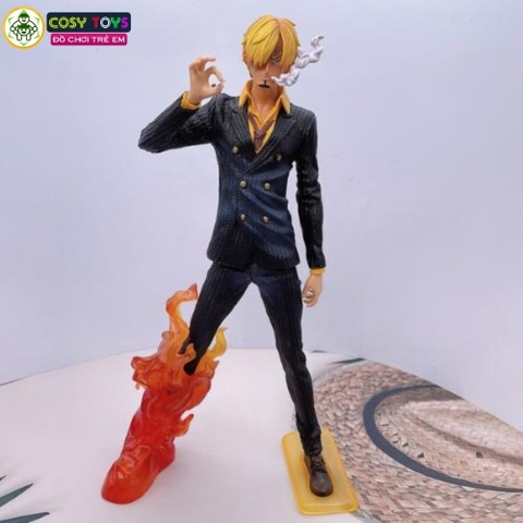 Mô hình đồ chơi - Sanji áo đen đứng hút thuốc hàng siêu đẹp - One Piece