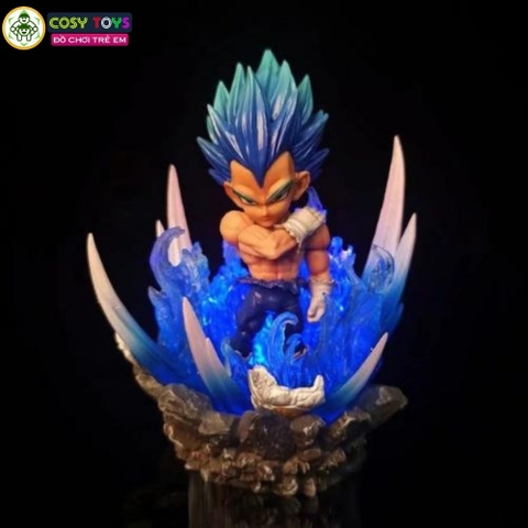 Mô hình đồ chơi - Vegeta Super Saiyan , có đèn Led , cao 11cm - Dragon Ball