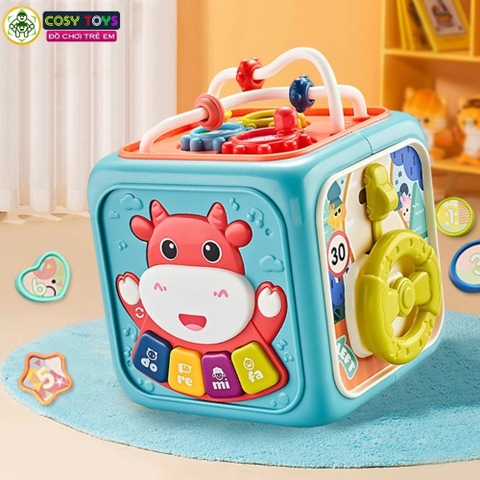 Đồ chơi hộp âm nhạc đa chức năng vui nhộn nhiều trò chơi sáng tạo và tư duy dành cho các bé từ 3 tuổi trở lên