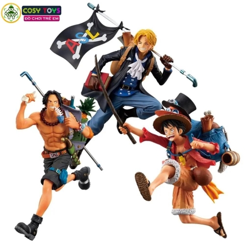 Mô hình One Piece - Ace trong bộ 3 anh em - cao 21cm - nặng 250 gram