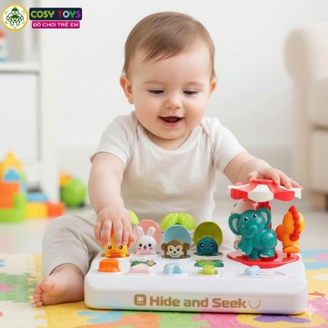 Đồ chơi vòng quay bất ngờ lật mở 2 trong 1 vui nhộn, sáng tạo và tư duy dành cho các bé từ 1-3 tuổi trở lên