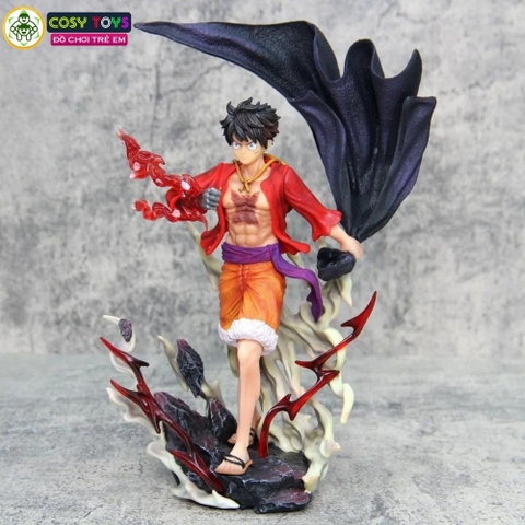 Mô hình OnePiece Luffy cầm áo - cao 28cm - nặng 800gram, Figure OnePiece - có vỏ hộp màu