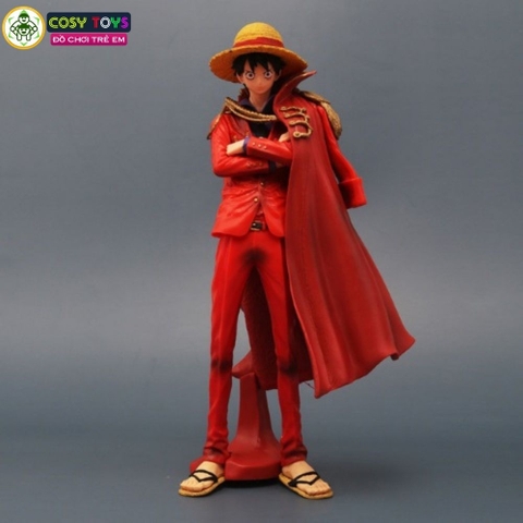 Mô hình đồ chơi Luffy mũ rơm áo choàng đỏ - One Piece