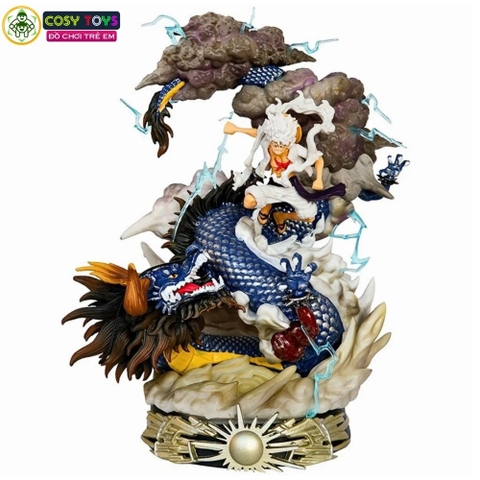 Mô hình OnePiece - Luffy Gear 5 đại chiến rồng Kaido - cao 23cm - rộng 18cm - nặng 1kg2 - Figure OnePiece - Có Hộp