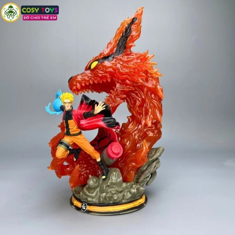 Mô hình Naruto cửu vĩ - Cao 22cm - nặng 300Gram - Full Box : box màu - Figure Anime Naruto
