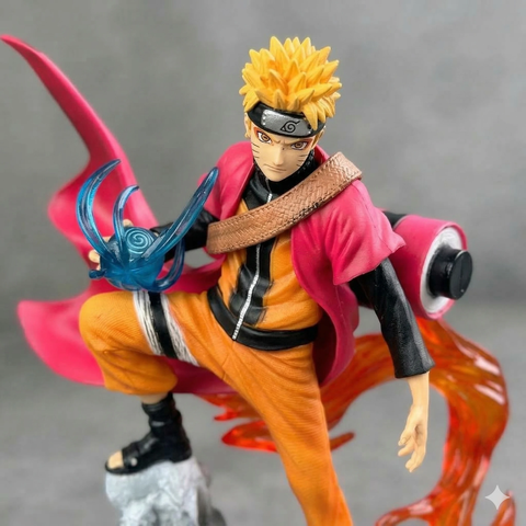 Mô hình Ninja - hiền nhân trạng thái đứng trên núi kèm hiệu ứng đẹp - Cao 23cm