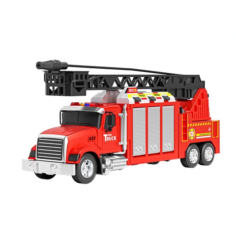 Đồ chơi xe cứu hỏa có điều khiển từ xa 4 chiều, có đèn và nhạc khi chơi cho bé