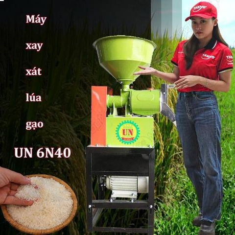 Máy xay xát lúa gạo UN 6N40