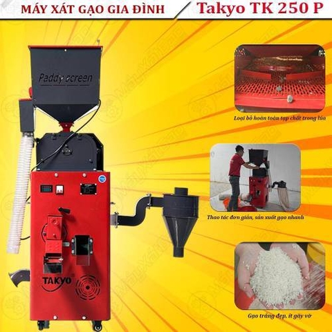 Máy xát gạo Takyo TK 250 P