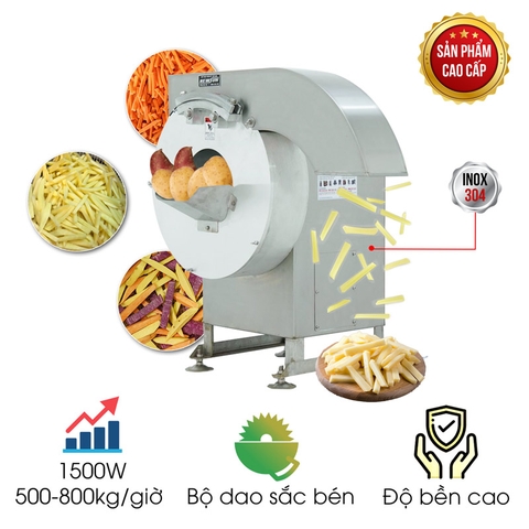Máy cắt khoai tây chiên dạng sợi vuông MG-868