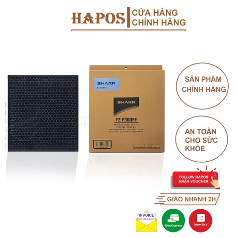 Màng lọc than hoạt tính máy Sharp FP-J30E-A, FP-J30E-B, FP-JM30V-B và KC-F30EV-W (Hàng chính hãng)
