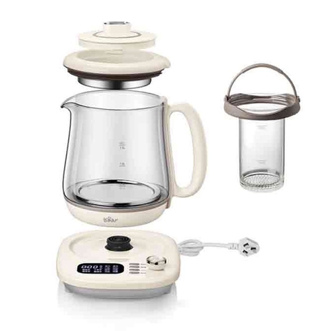 QT - Ấm Bình Máy pha trà chưng yến đa năng Bear SUBE011, thủy tinh dung tích 1,5L nhỏ gọn tiện lợi, dưỡng sinh, BH 18 tháng C08T1 Xanh Quốc Tế