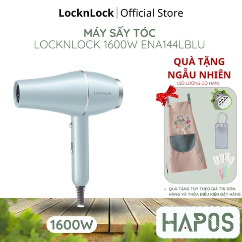 OFF - Máy sấy tóc Hair dryer 220-240V,  1600-1900W- Màu băng xanh Chính hãng LocknLock ENA144LBLU - HAPOS OFFICIAL ENA144LBLU