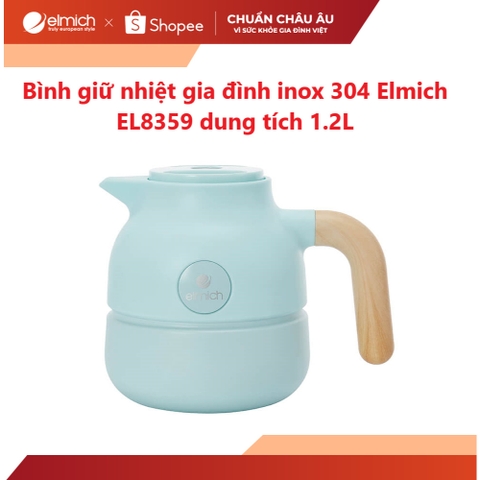 Bình giữ nhiệt gia đình inox 304 Elmich EL8359 dung tích 1.2L - HAPOS HSA