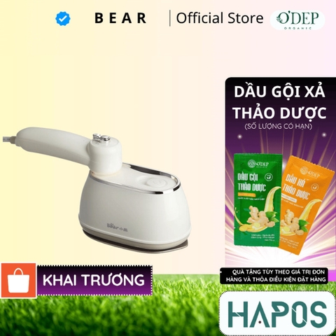 Bàn ủi hơi nước cầm tay Bear DYD-J10Q1, 2 In 1 Ủi nước/ khô nhanh tiết kiệm thời gian, BH 18 Tháng - HAPOS HSA DYD-J10Q1