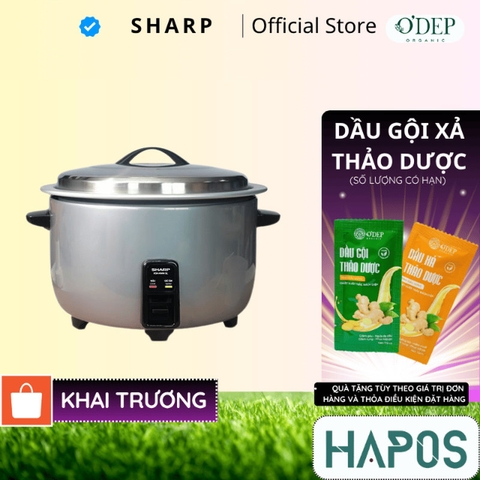 Nồi cơm điện công nghiệp Sharp KSH-H65V-SL (6,5 lít) - KSH-H78V-SL (7,8 lít) - KSH-H90V-SL (9 lít) - HAPOS HSA 9,0 lít - H90V