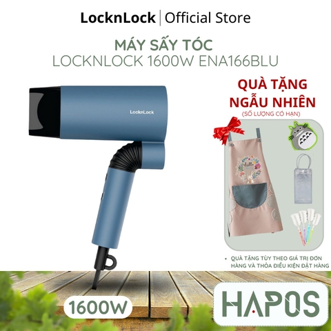 OFF - Máy sấy tóc 2 chế độ nóng, mát   Hair dryer 1600W- Màu xanh Chính hãng LocknLock ENA166BLU - HAPOS OFFICIAL ENA166BLU