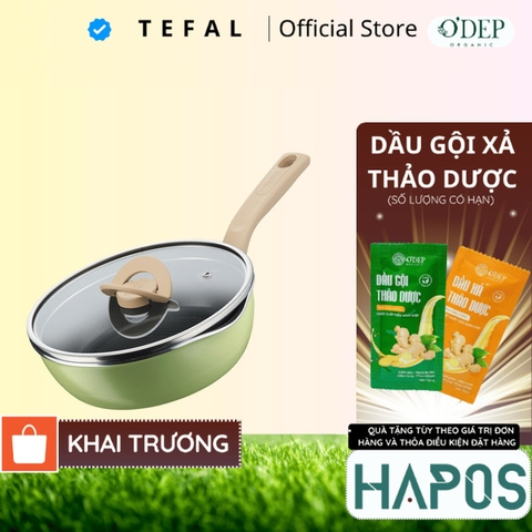 Chảo, nồi có nắp đa năng 24cm Tefal 3 trong 1, màu xanh G1748795 - HAPOS HOF
