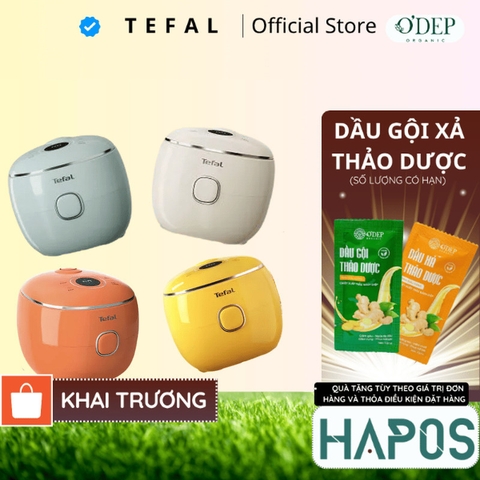 Nồi cơm điện tử Tefal 0.7L 350W Mini POP 8 chế độ nấu đa năng RK535AY0 RK535TY0  - HAPOS HOF