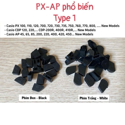Cao Su Đệm Gót Phím Piano Điện Casio Dòng AP-PX-CDP phổ biến