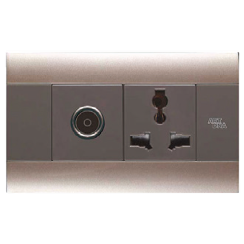 Ổ cắm TV và ổ cắm 3 chấu