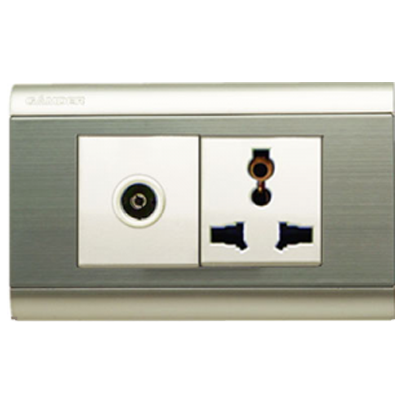 Ổ cắm + tivi C9-C03E03