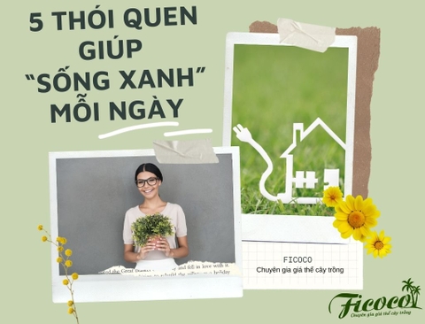 5 THÓI QUEN GIÚP “SỐNG XANH” MỖI NGÀY