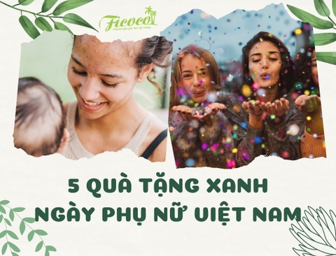 GỢI Ý 5 QUÀ TẶNG XANH NHÂN DỊP NGÀY PHỤ NỮ VIỆT NAM