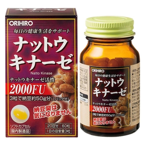 Viên Uống chống đột quỵ Nattokinase 2000FU Orihiro 60 viên