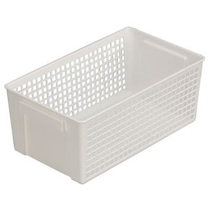 Giỏ đựng đồ đa năng dáng rộng màu trắng