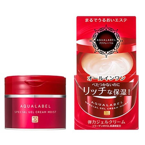 Kem Dưỡng Da Shiseido Aqualabel Đỏ 5 trong 1, 90g
