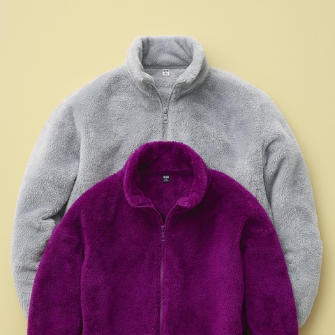 Áo lông cừu Uniqlo màu tím 439138-75L