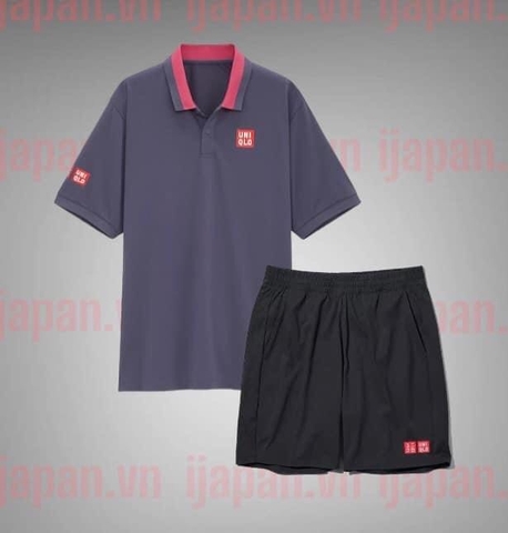Bộ quần áo thể thao tennis, pickleball chính hãng Uniqlo Nishikori 2020 -427072 -L likenew