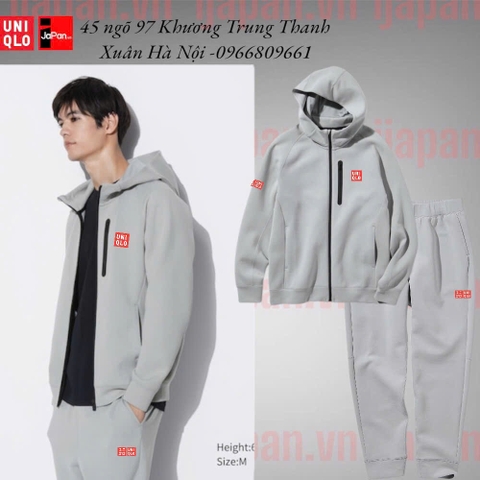 Bộ quần áo nỉ thể thao tennis, pickleball chính hãng Uniqlo nam Ultra Stretch - 460334-465202