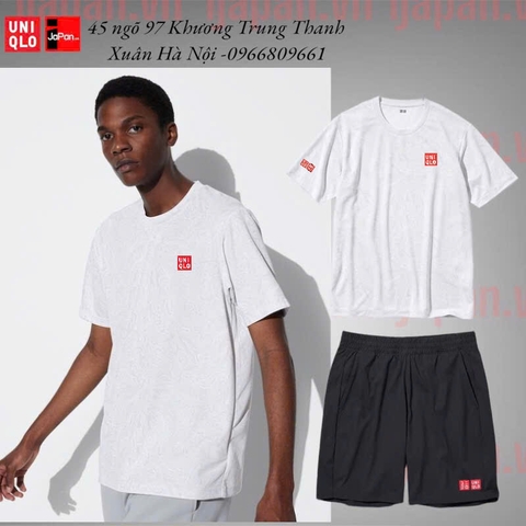 Bộ thể thao tennis, pickleball DRY-EX Áo Thun Cổ Tròn chính hãng uniqIo-467543