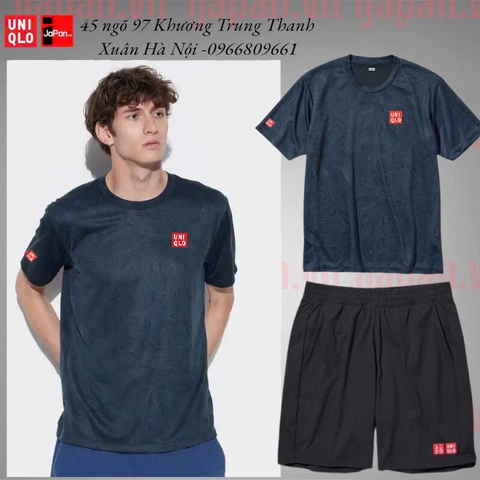 Bộ thể thao tennis, pickleball DRY-EX Áo Thun Cổ Tròn chính hãng uniqIo-467543