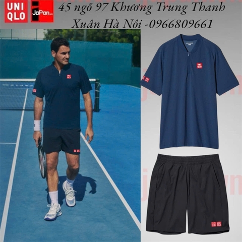Bộ quần áo thể thao tennis, pickleball chính hãng Uniqlo 2025-475766-478987