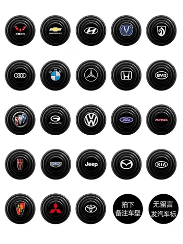 Nút giảm chấn cửa xe ô tô họa tiết logo hãng