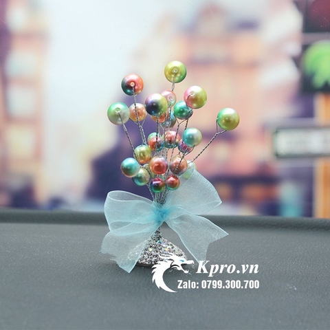 Chùm bong bóng ngọc trai trang trí taplo