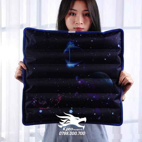 Nệm nước lót ghế ô tô, văn phòng hình 3D (45cm x 45cm)