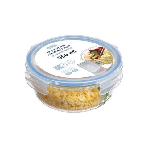 Hộp thuỷ tinh tròn Nikko 950 ml