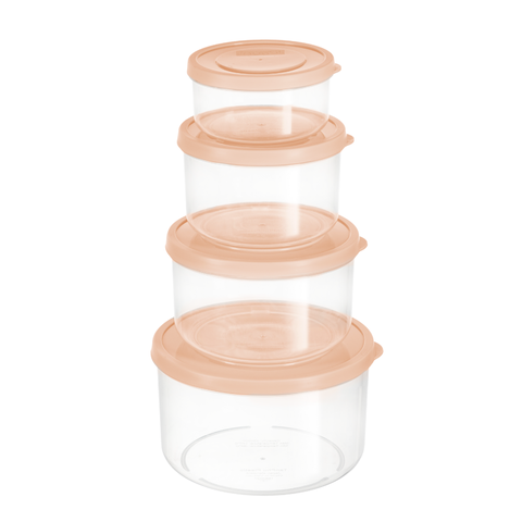 Bộ 4 hộp thực phẩm tròn Hokkaido