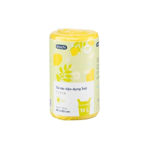 Túi rác tiện dụng Soji 10L x 35 túi (Size S) Hương Chanh