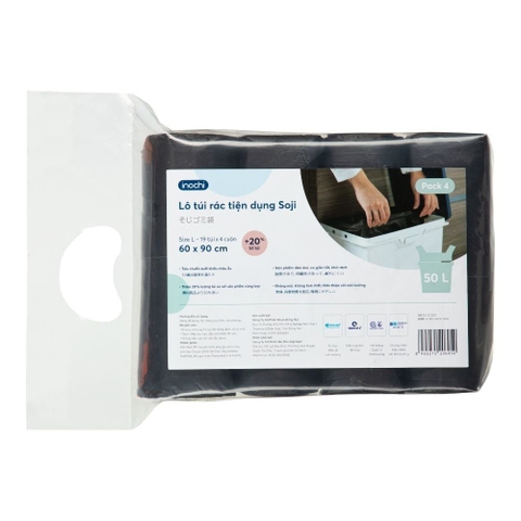 Lô túi rác tiện dụng Soji 4 x 50L